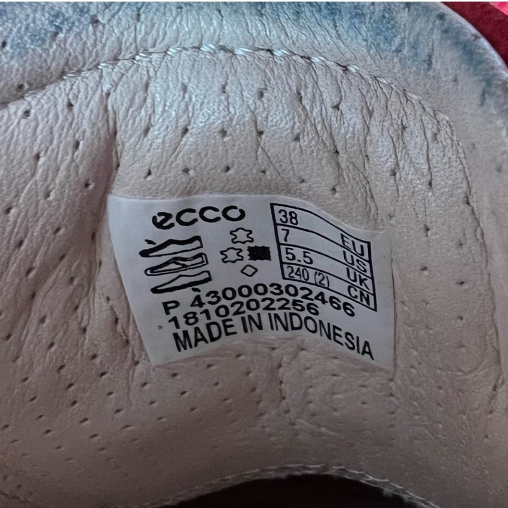Ecco Soft 7 Sneaker, Red, size 38 - Picture 7 of 8